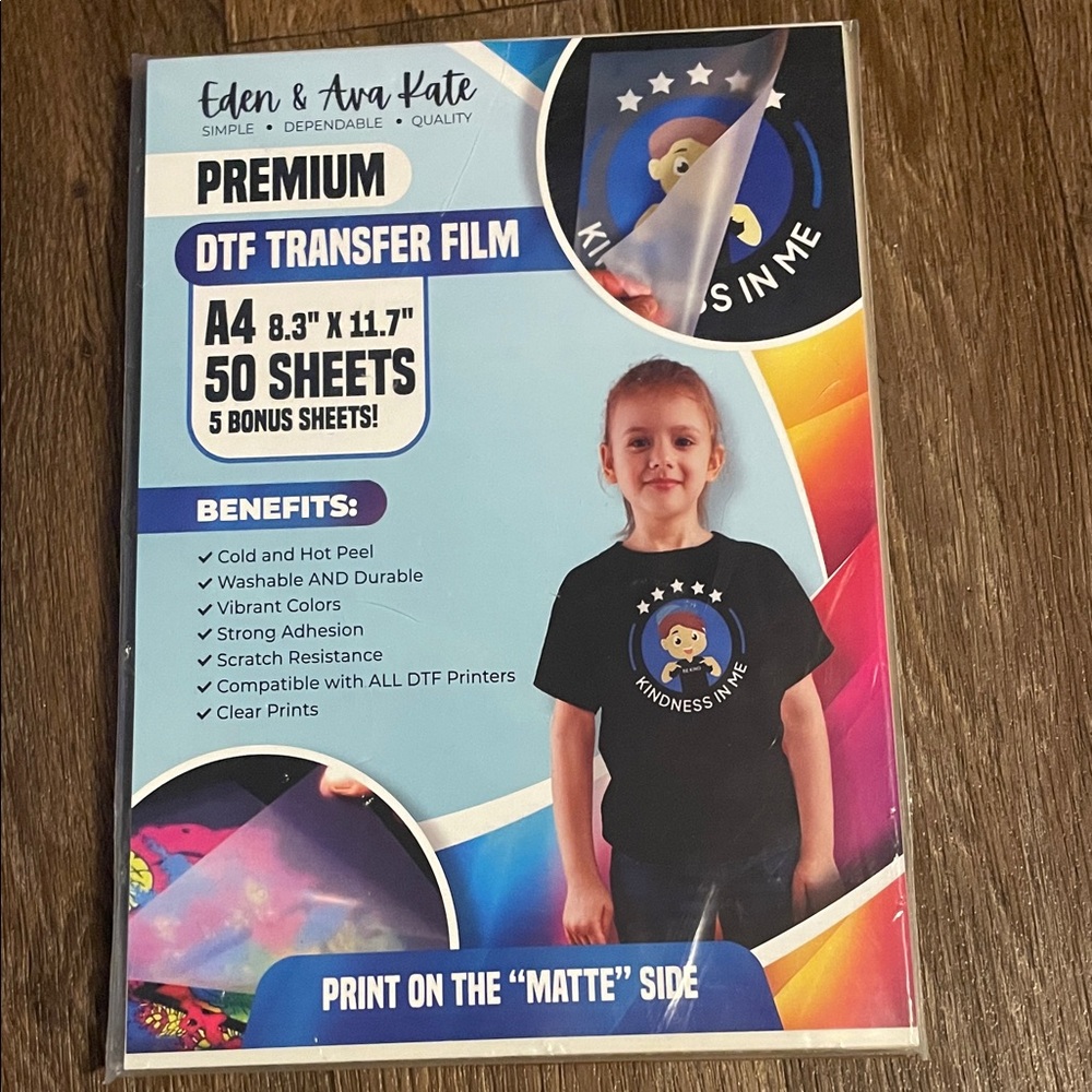 Eden & Ava Kate DTF Transfer Film Sheets